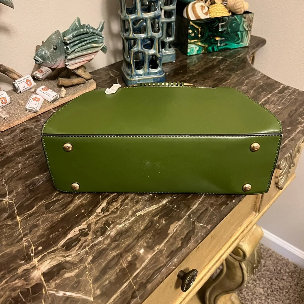 NWT Isabelle Vegan Ash-Green Handbag - Picture 5 of 5